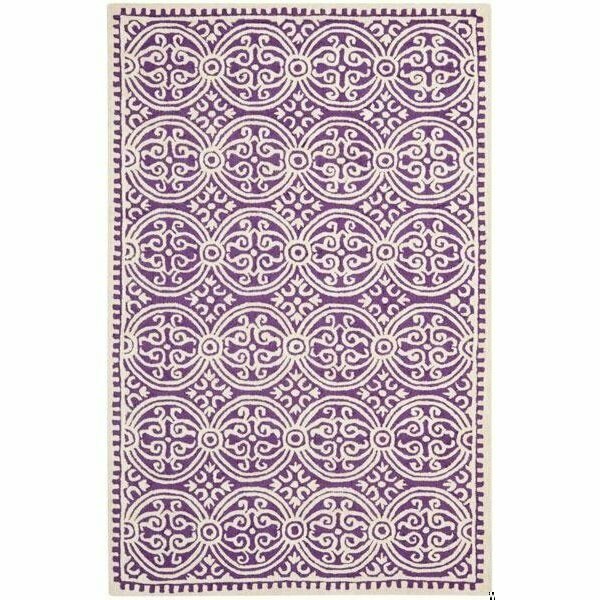 11 x 15 ft. Oversized Transitional Cambridge- Purple and Ivory Hand Tufted Rug, Safavieh, Mfr#: CAM123K-1115